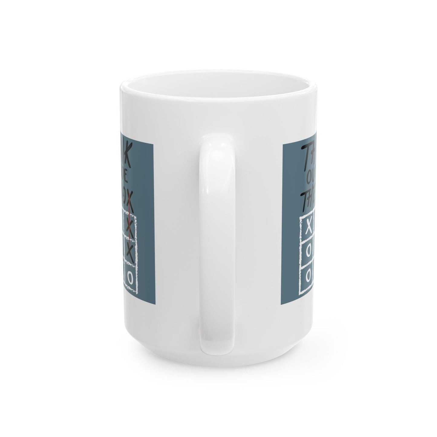 Motivation Mug - Think Outside The Box Naughts & Crosses