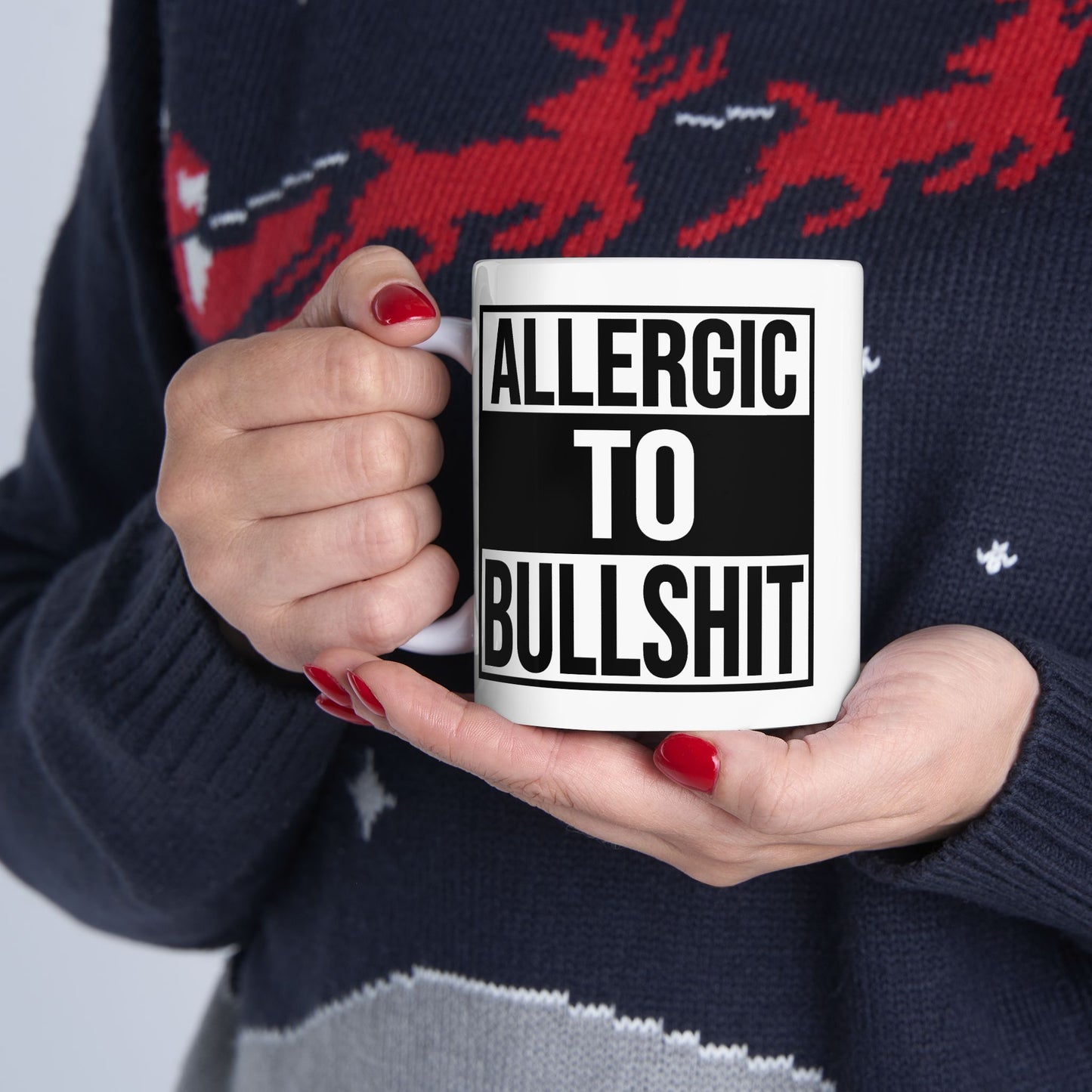 Adult Mug - Allergic To Bullshit
