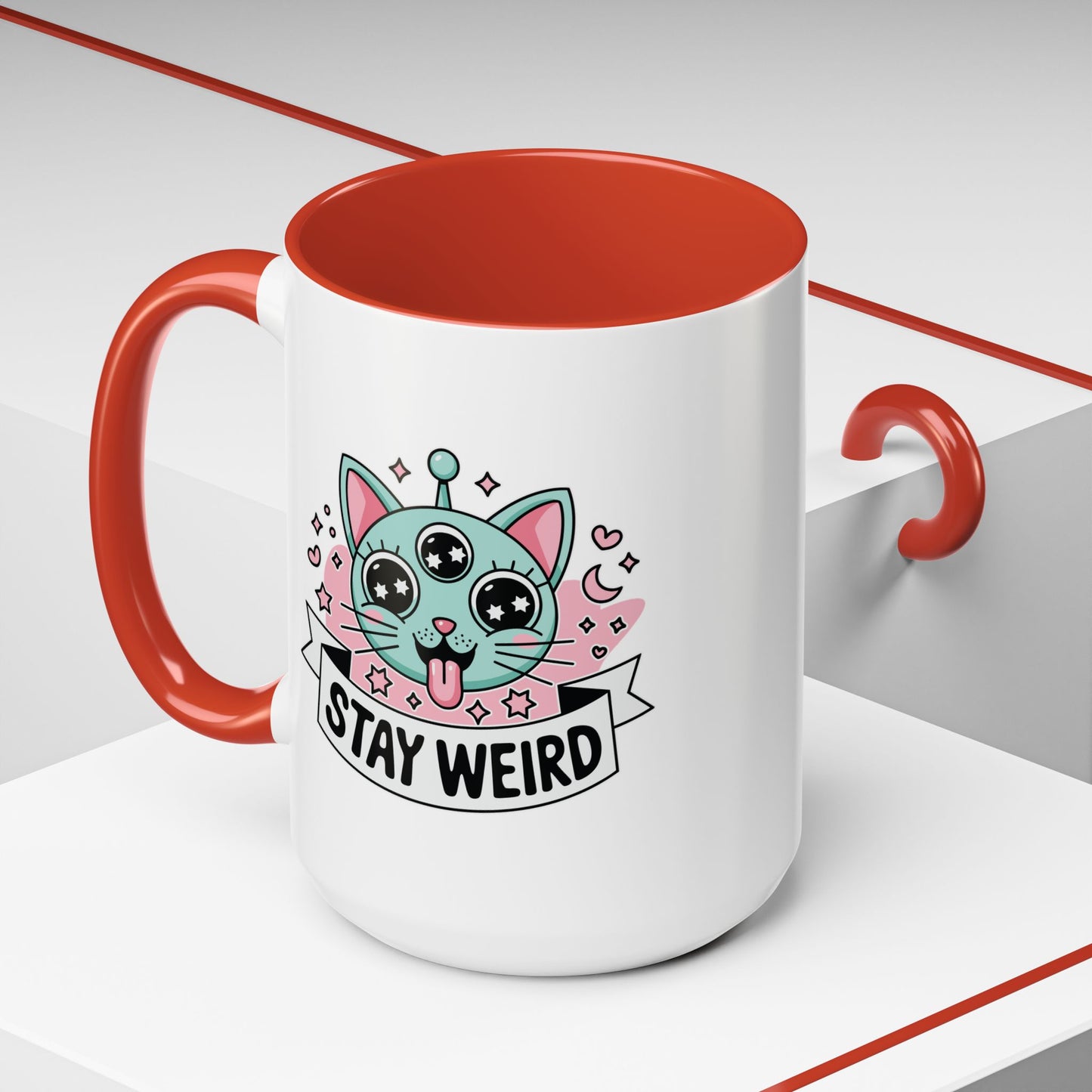 Alien Mug - Stay Weird Alien Cat