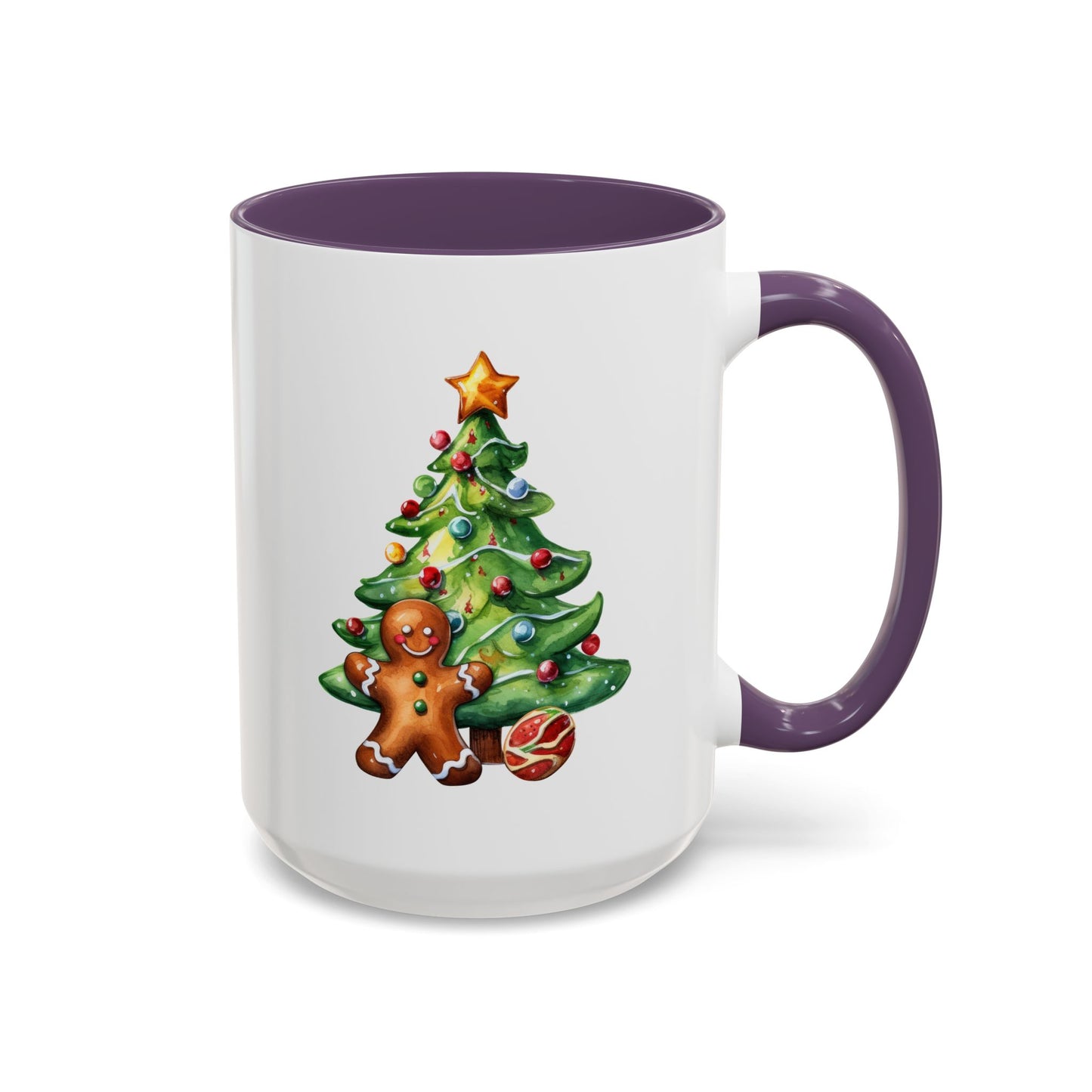 Christmas Mug - Gingerbread Man and Tree