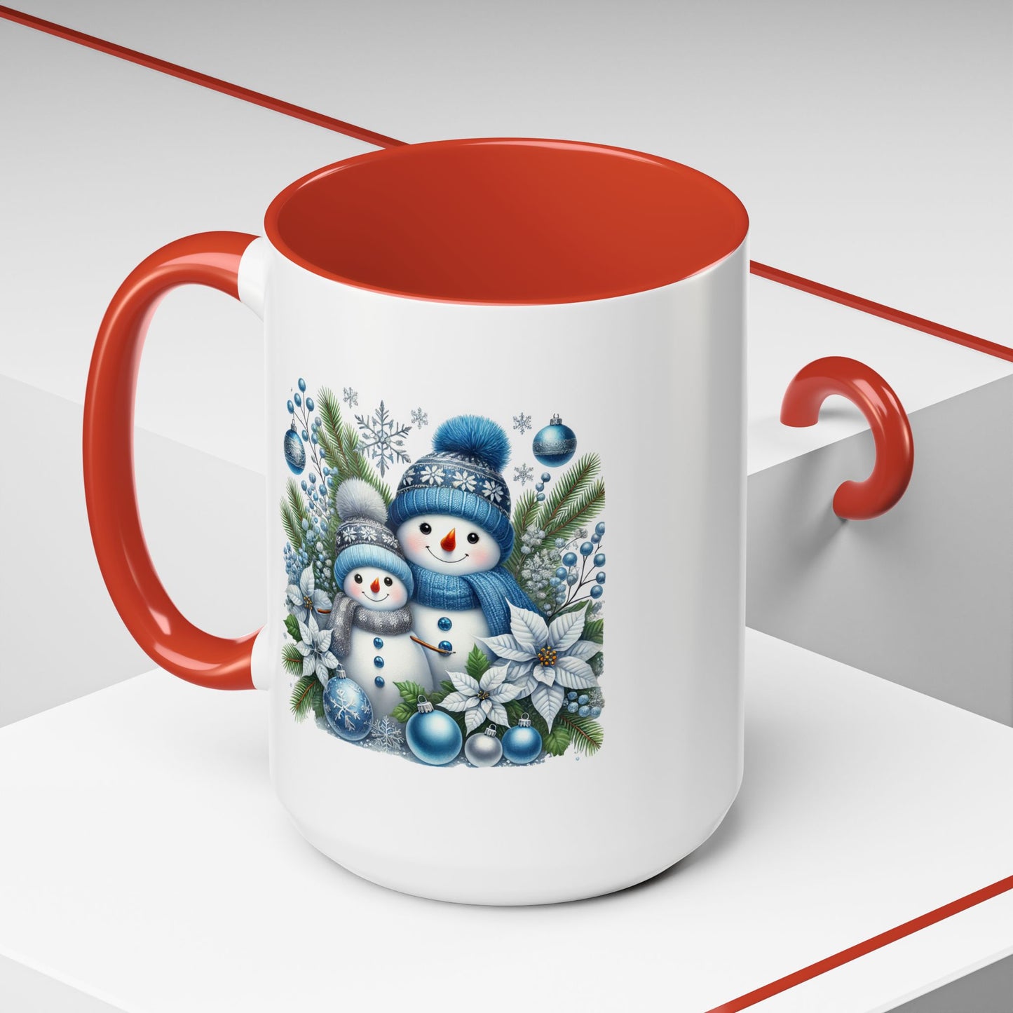 Christmas Mug - Blue Snowman Child
