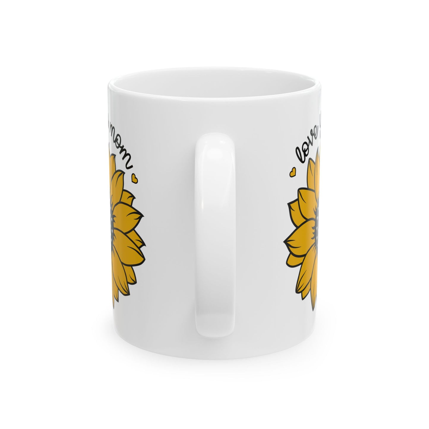 Mother's Day Mug - Love You Mom Sunflower
