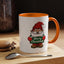 Christmas Mug - Merry Christmas White & Green Text Gnome Snow