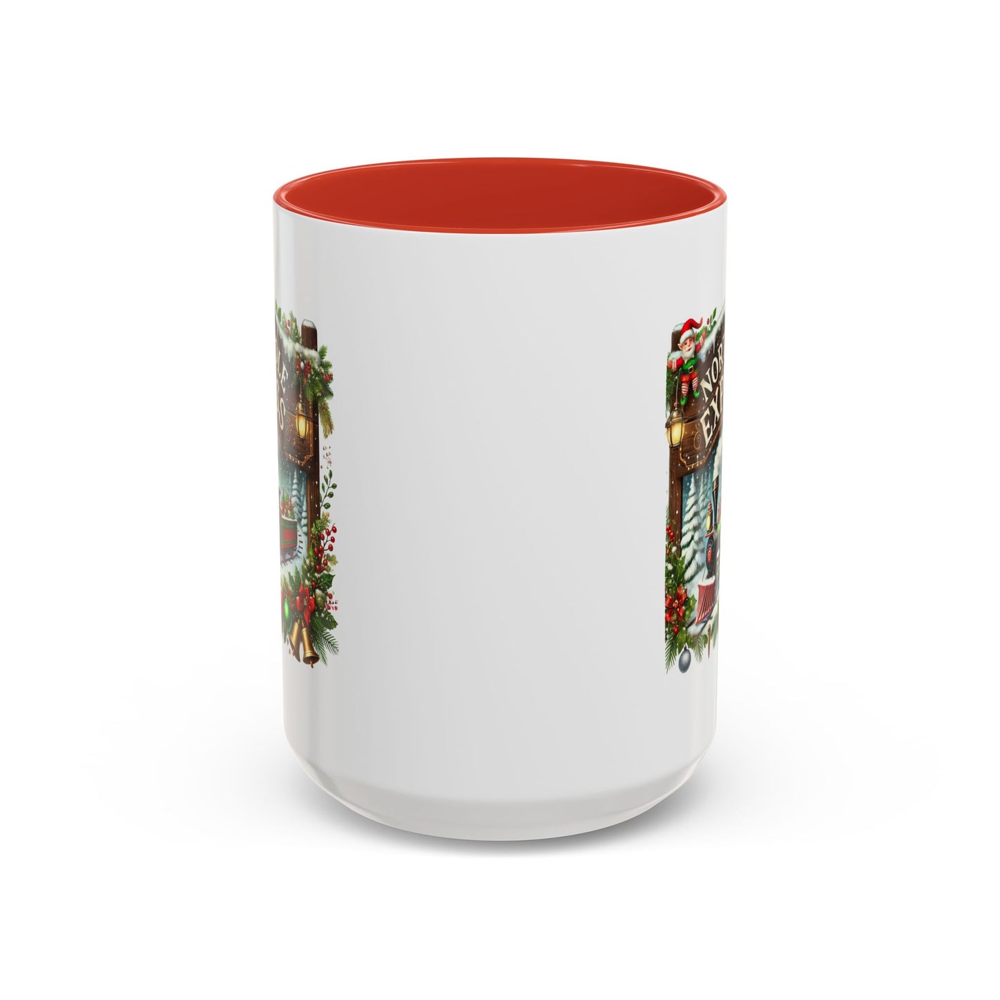 Christmas Mug - North Pole Express Steam Locomotive Ornaments