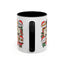 Christmas Mug - Merry Christmas Black Text Cute Animals