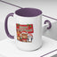 Christmas Mug - Green Text Red Banner Reindeer Bear Penguin