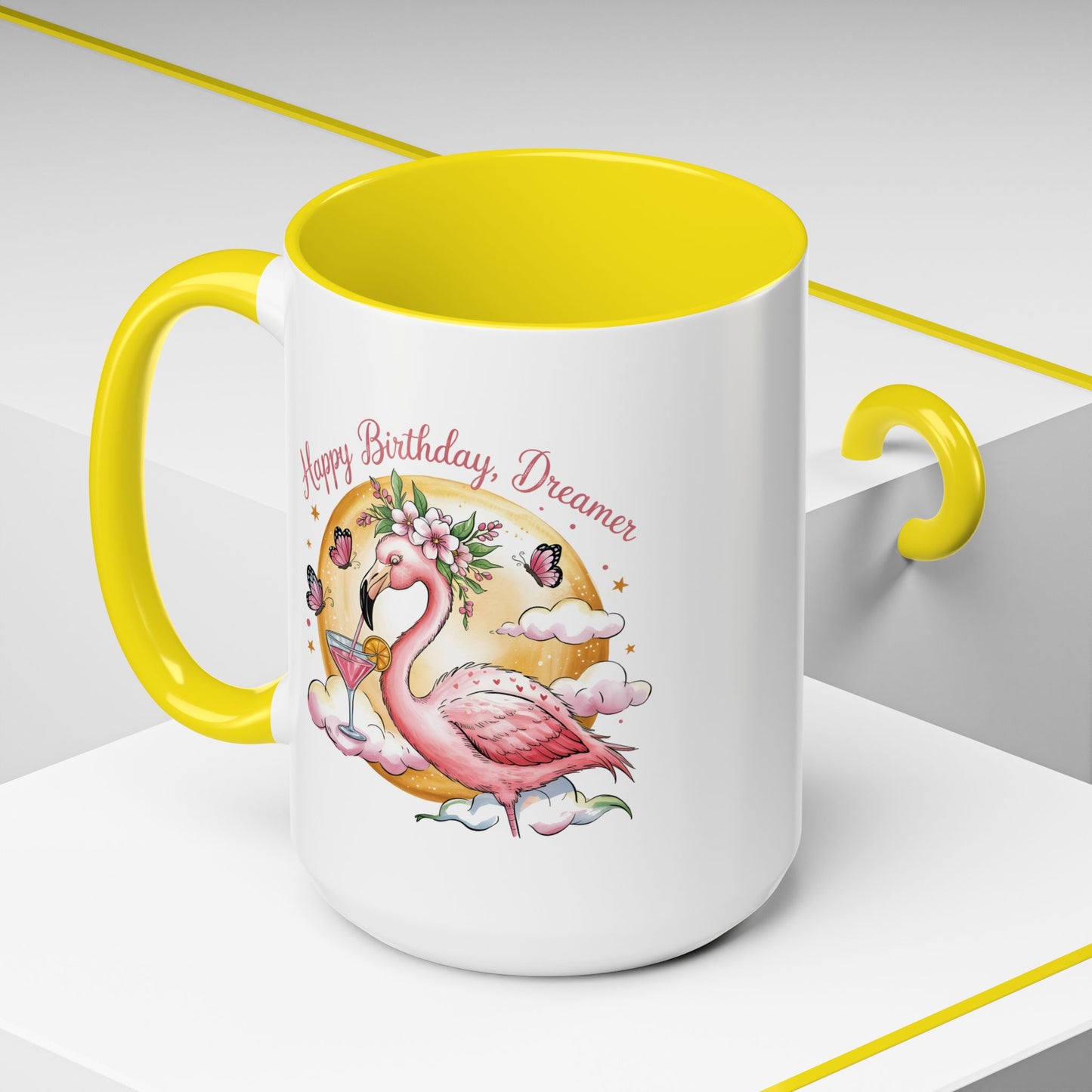 Birthday Mug - Pink Flamingo