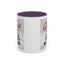 Christmas Mug - Merry Christmas Red Text Puppy Green Top