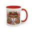Christmas Mug - Candy Cane Lane White Text Ornaments Candy
