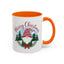 Christmas Mug - Merry Christmas Red Text Gnome Bow Tree