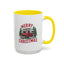 Christmas Mug - Merry Christmas Red & White Camper