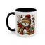 Christmas Mug - Snowman with Christmas Decorations