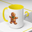 Christmas Mug - Gingerbread Man Green Bow