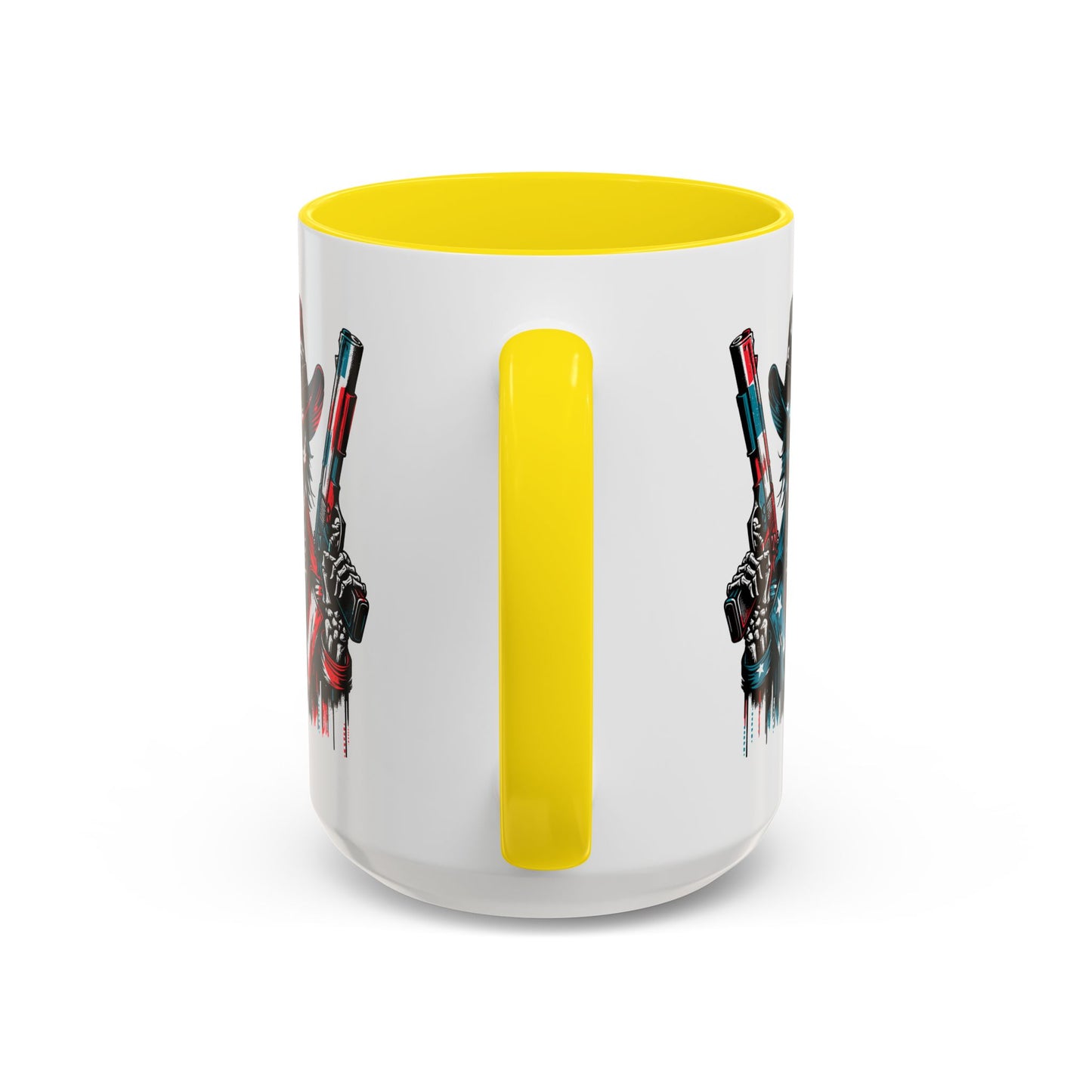 4th of July Mug - Skeleton with American Flag