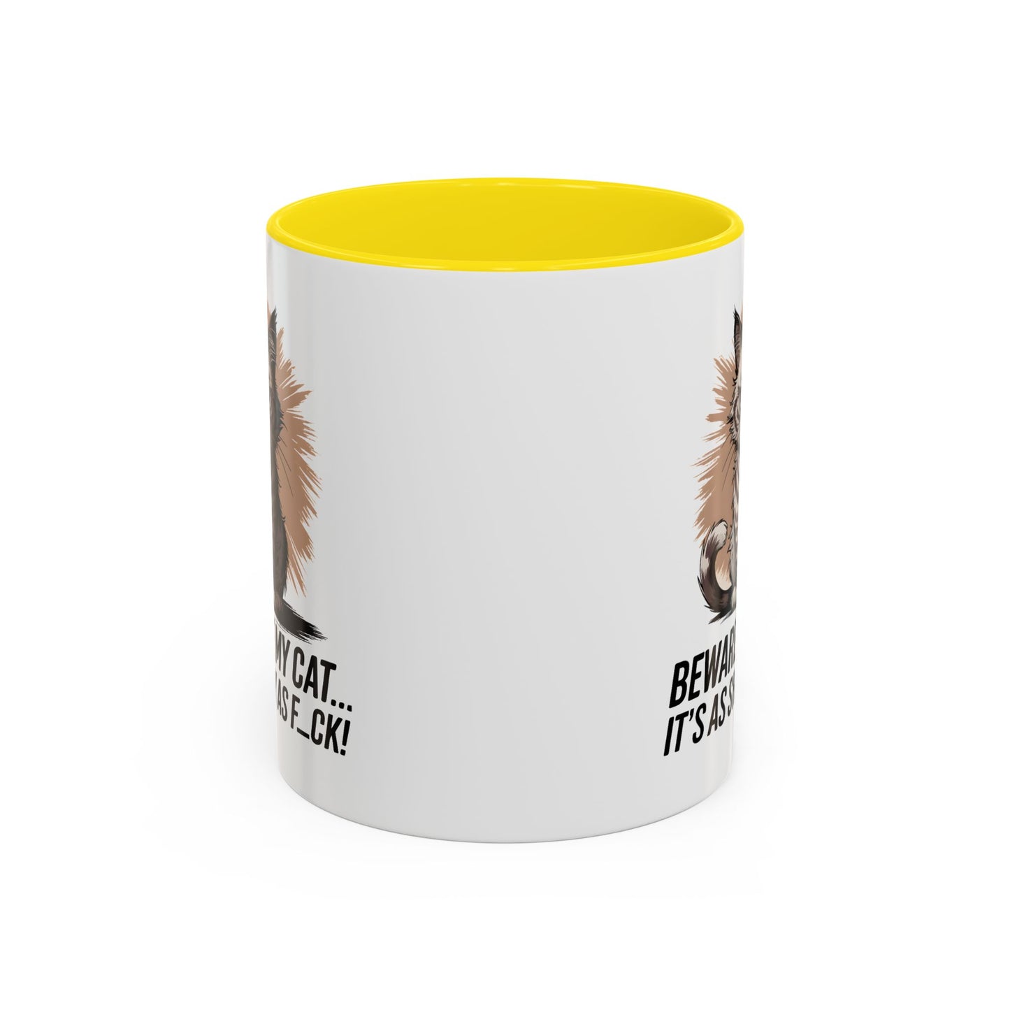 Humor Mug - Beware of My Cat
