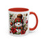 Christmas Mug - Red and Green Snowman