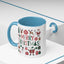 Christmas Mug - Merry Christmas Red White & Green Text Collage