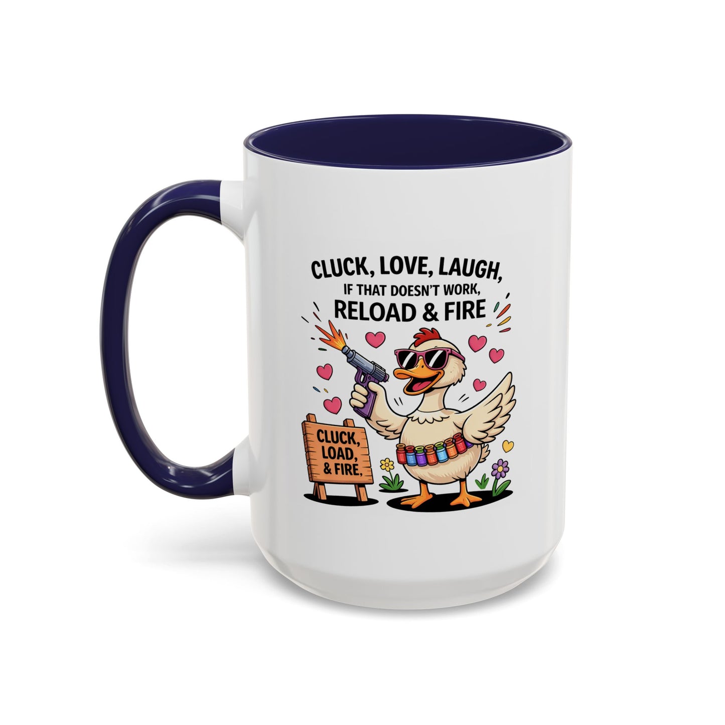 Adult Mug - Cluck Love Laugh