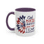 4th of July Mug - God Bless America Sunflower