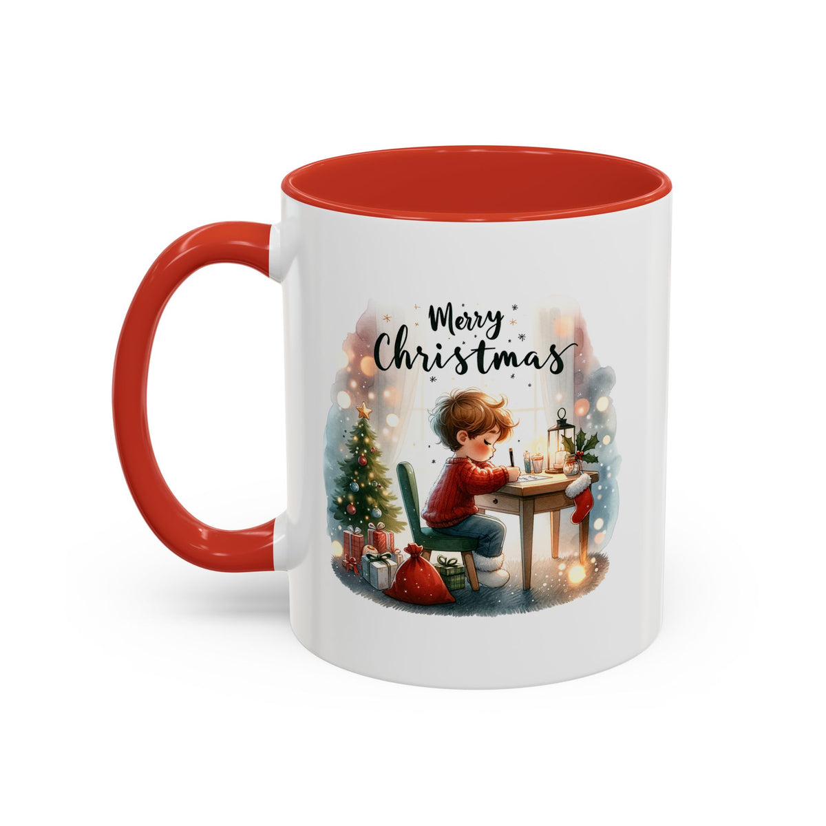 Chistmas Mug - Merry Christmas Child Writing