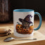 Halloween Mug - Witch Cat Hiding In Pumpkins
