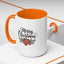 Christmas Mug - Merry Christmas Black Text Mistletoe