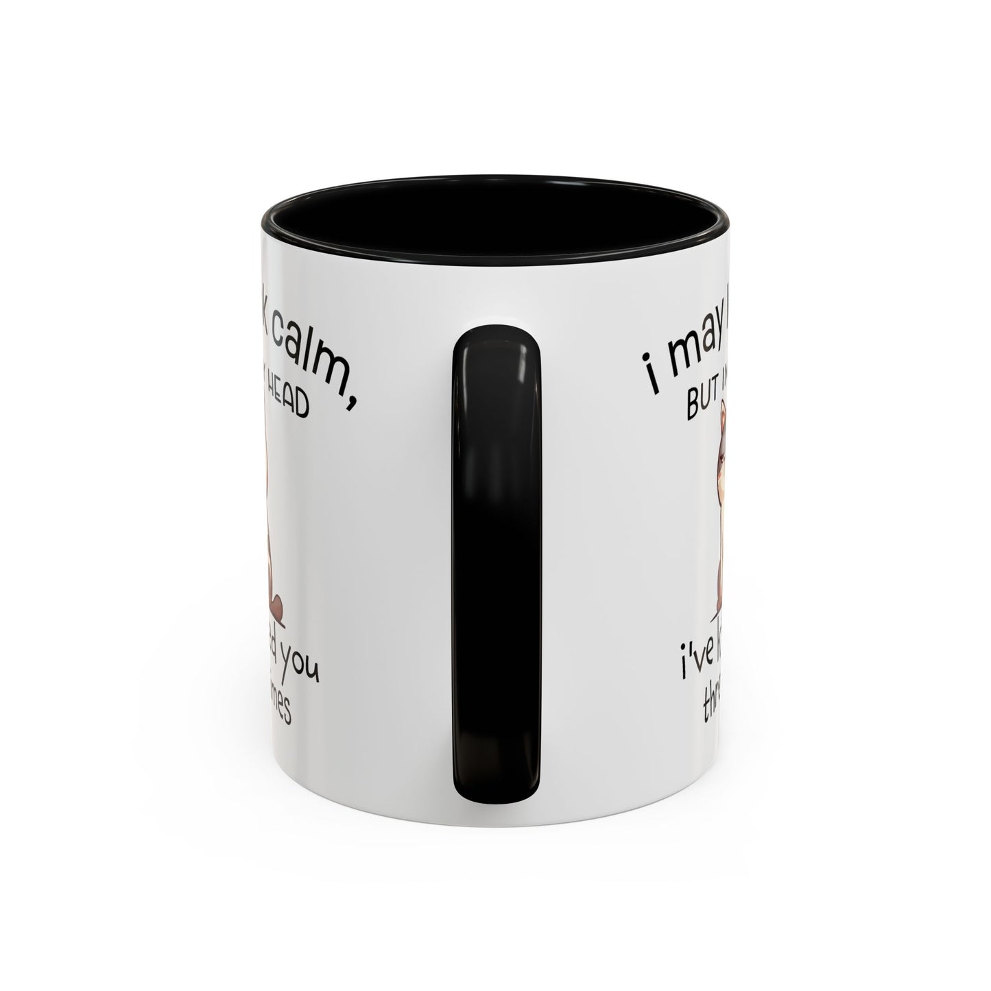 Adult Mug - I May Look Calm Cat