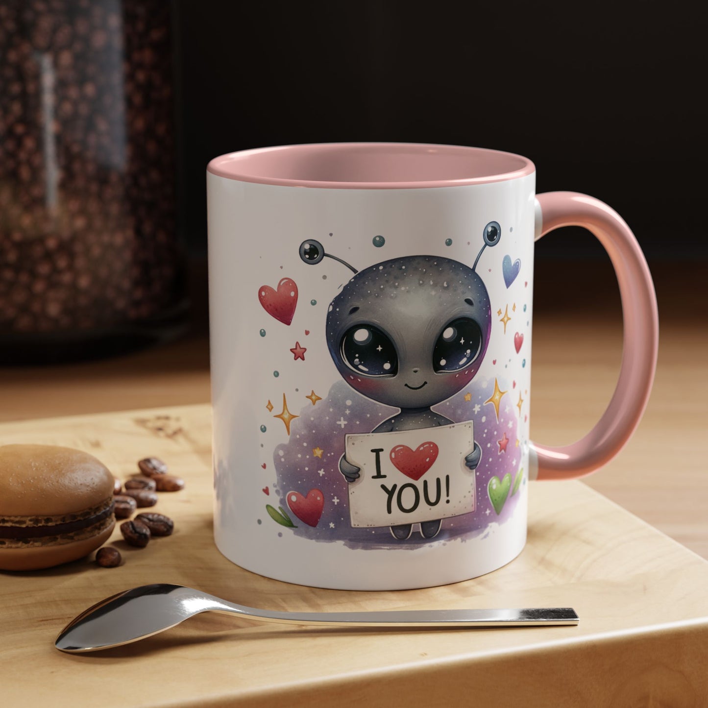 Valentine's Day Mug - I Love You Alien