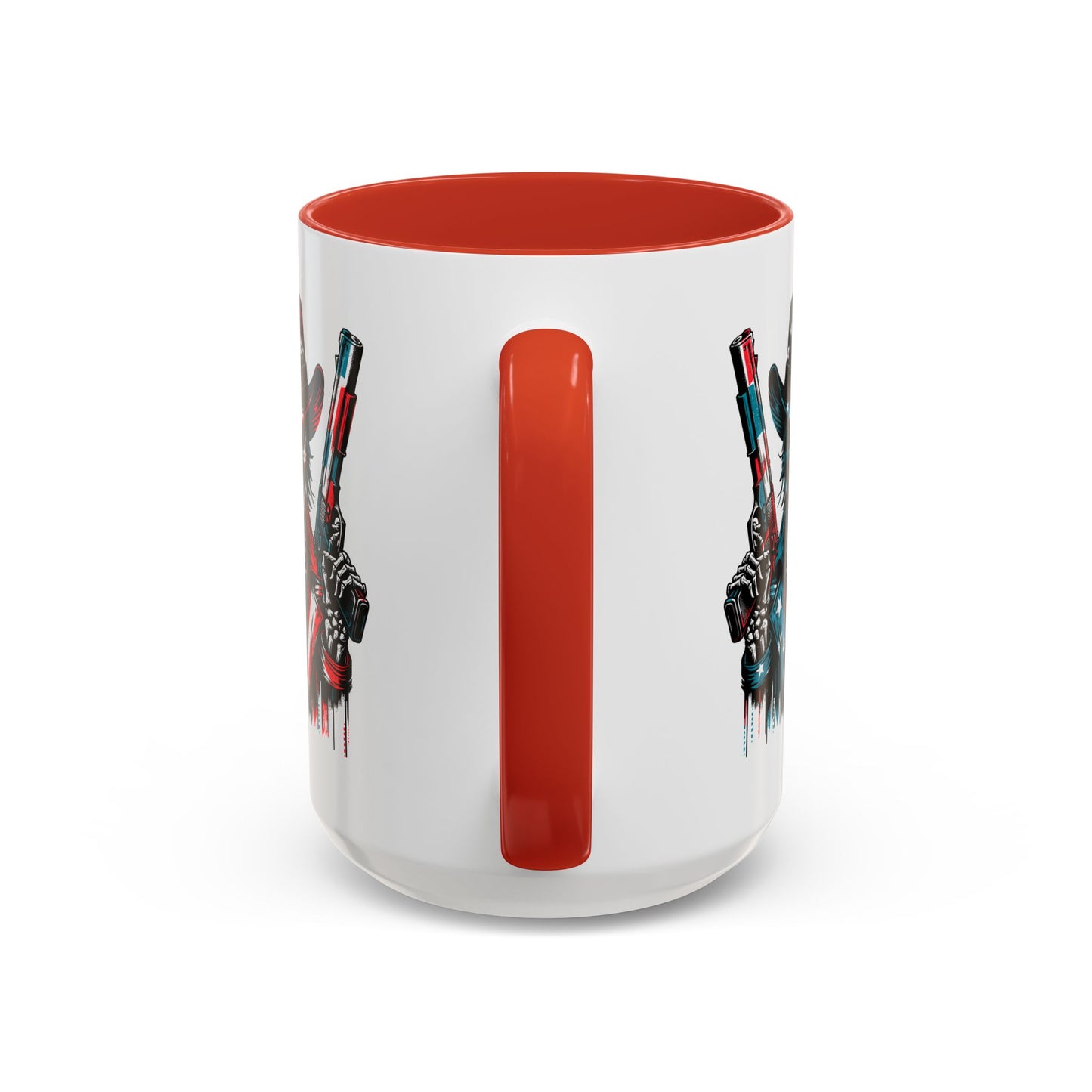 4th of July Mug - Skeleton with American Flag