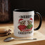 Christmas Mug - Merry Christmas Black Text Owls