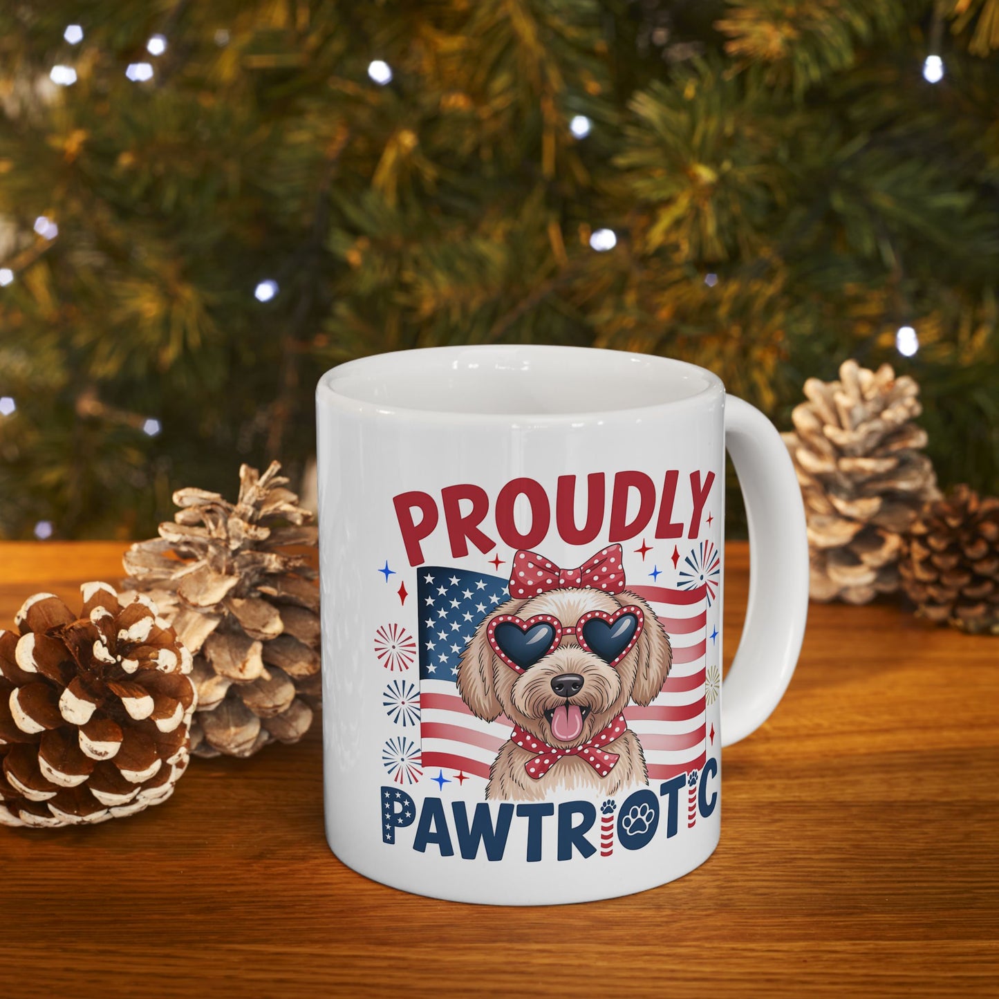 4th of July Mug - Proudly Pawtriotic