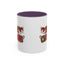 Christmas Mug - Merry Christmas Red & Green Text Hats Candy Canes
