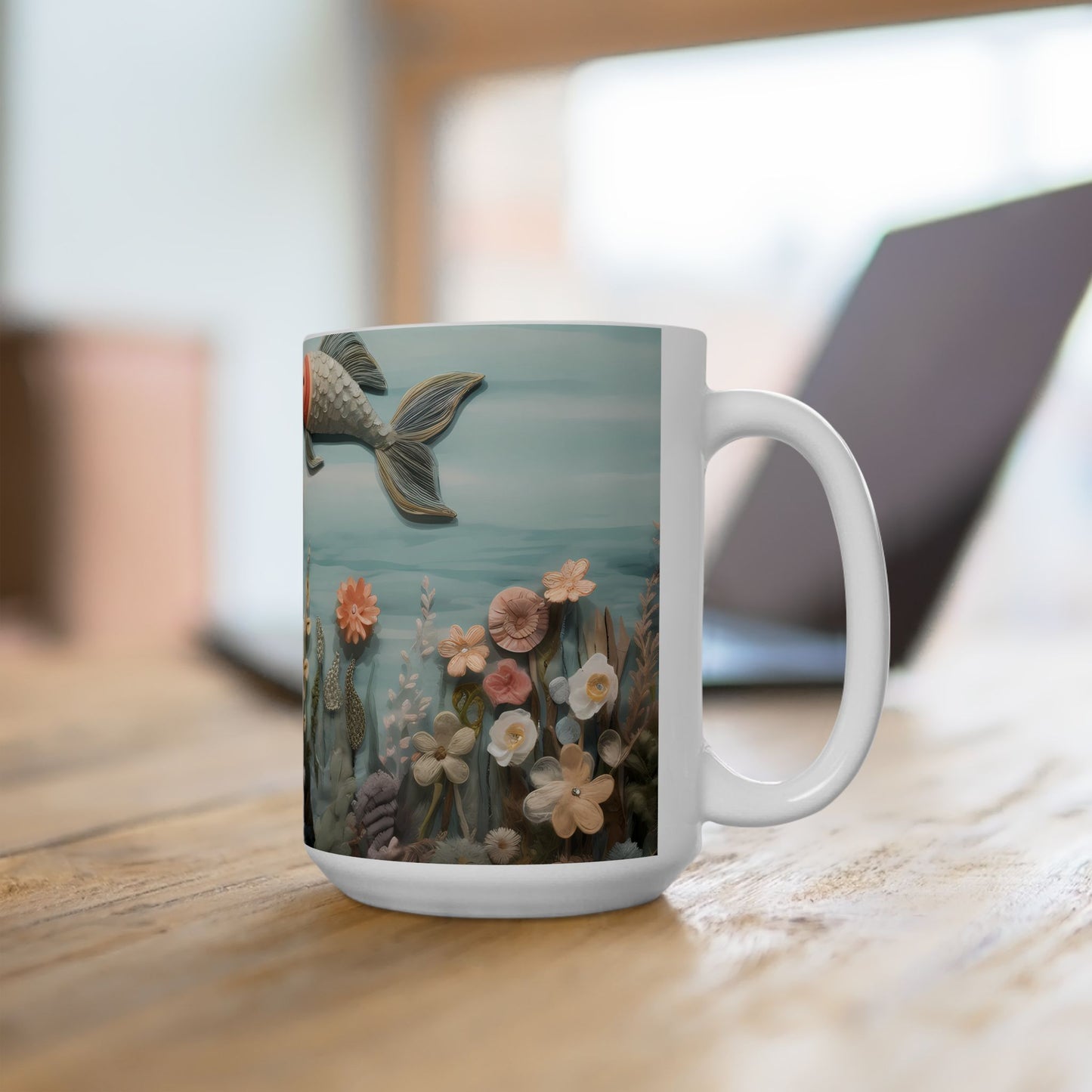 Artistic Mug - Felted Undersea