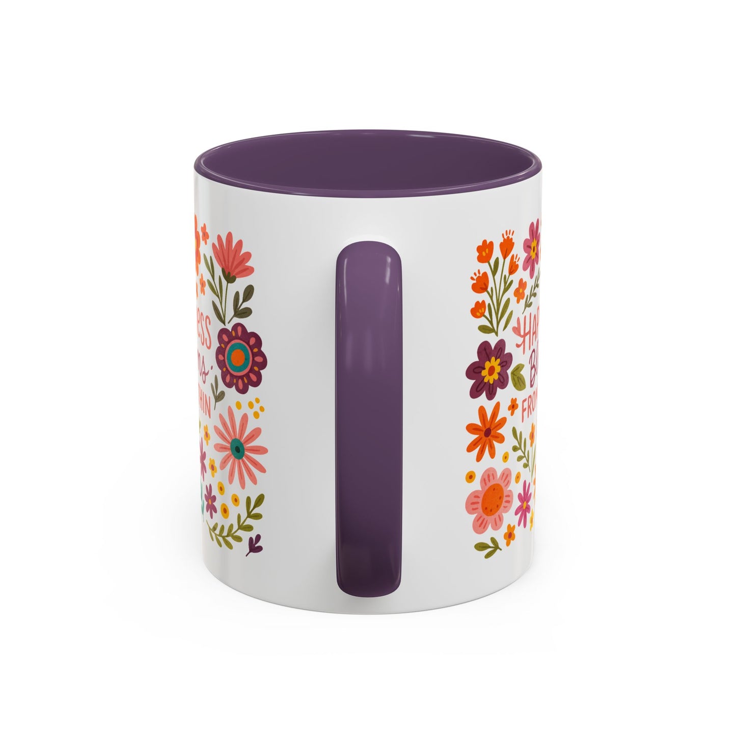 Motivation Mug - Happiness Blooms From Within