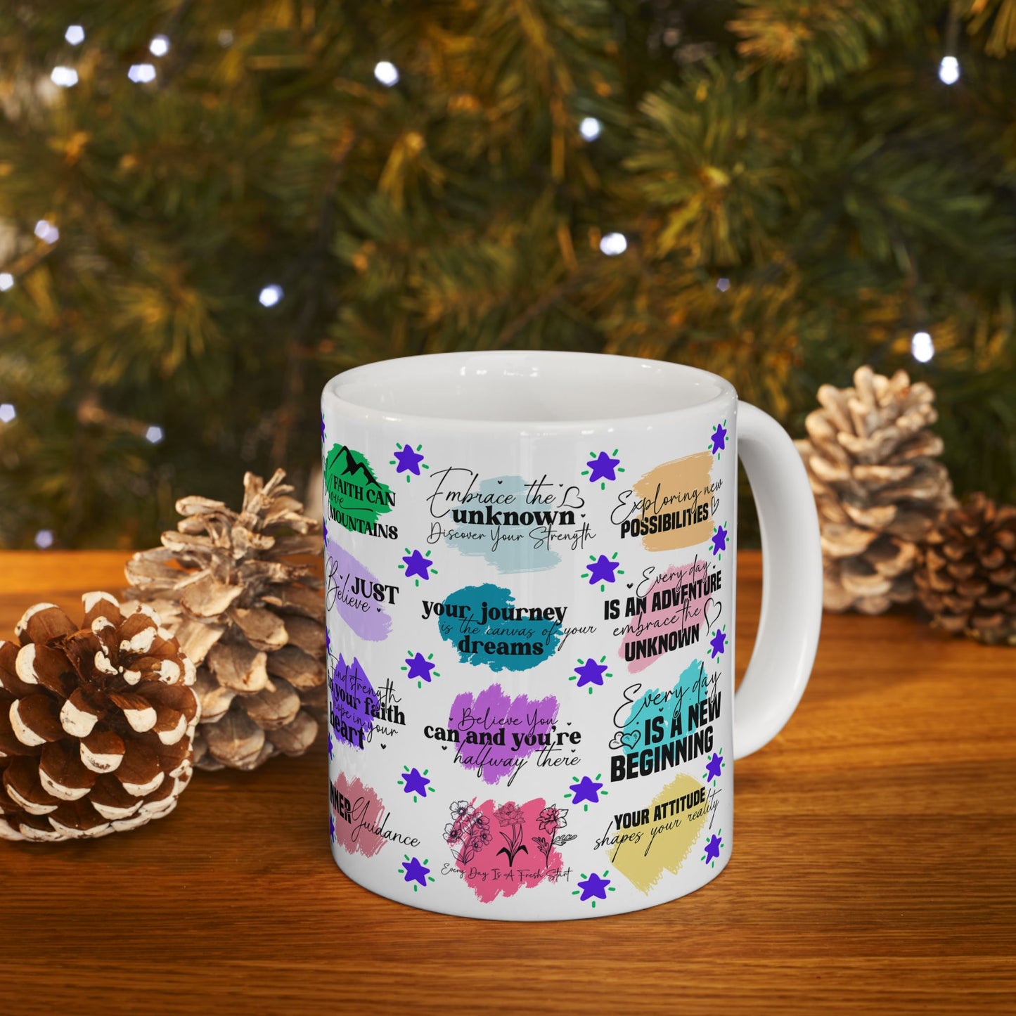 Motivation Mug - Faith Can Move Mountains