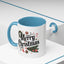 Christmas Mug - Merry Christmas Black Text Star Stocking Ornament Candy Cane