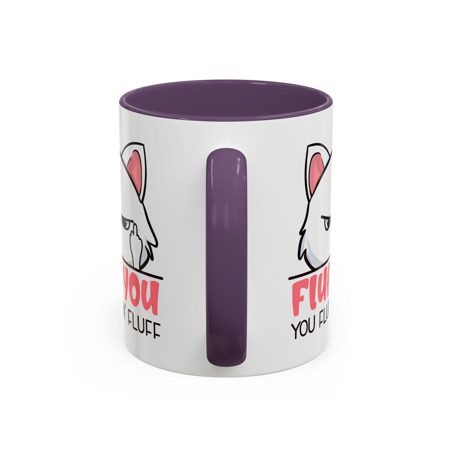 Adult Mug - Fluff You White Cat