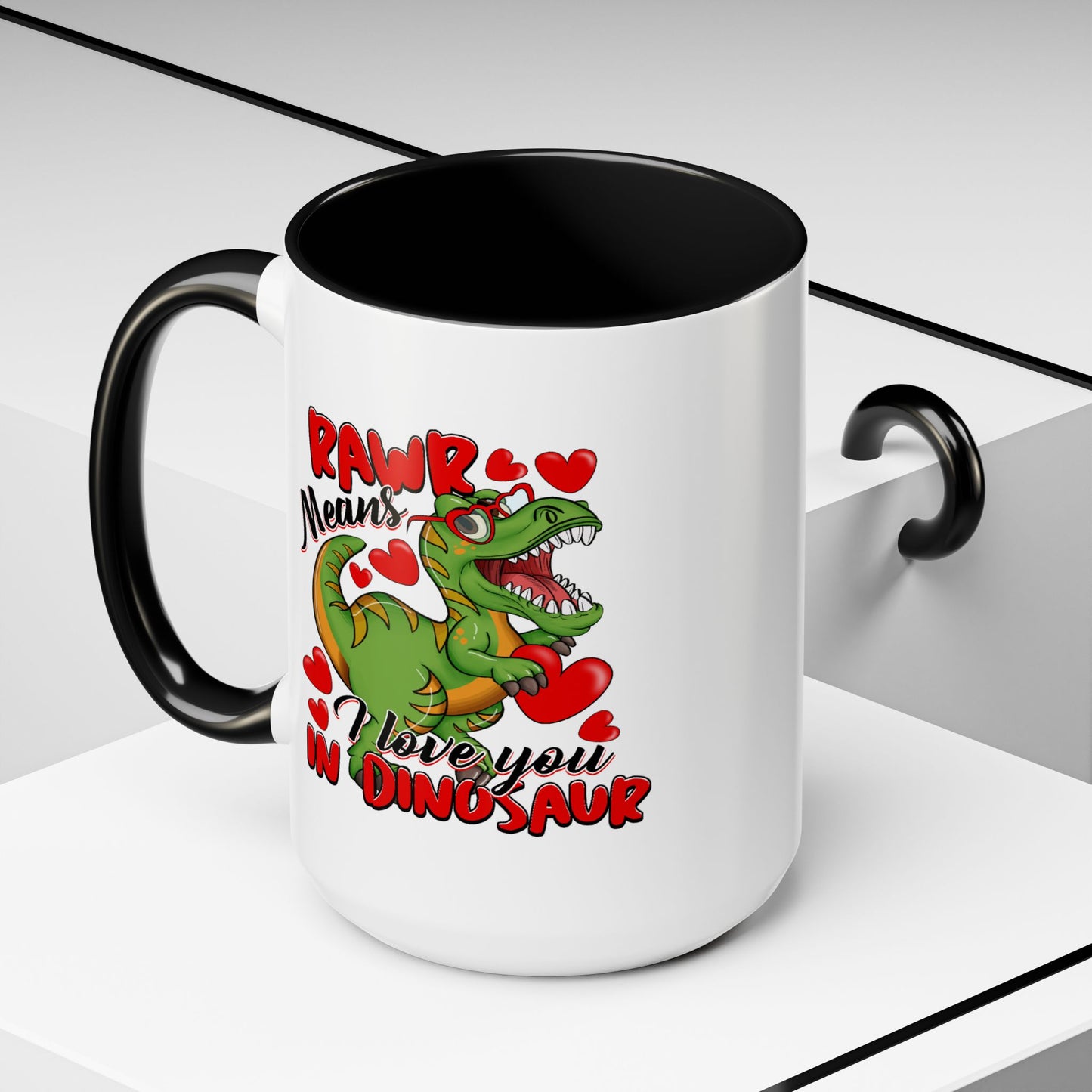 Anniversary Mug - Rawr Means I Love You