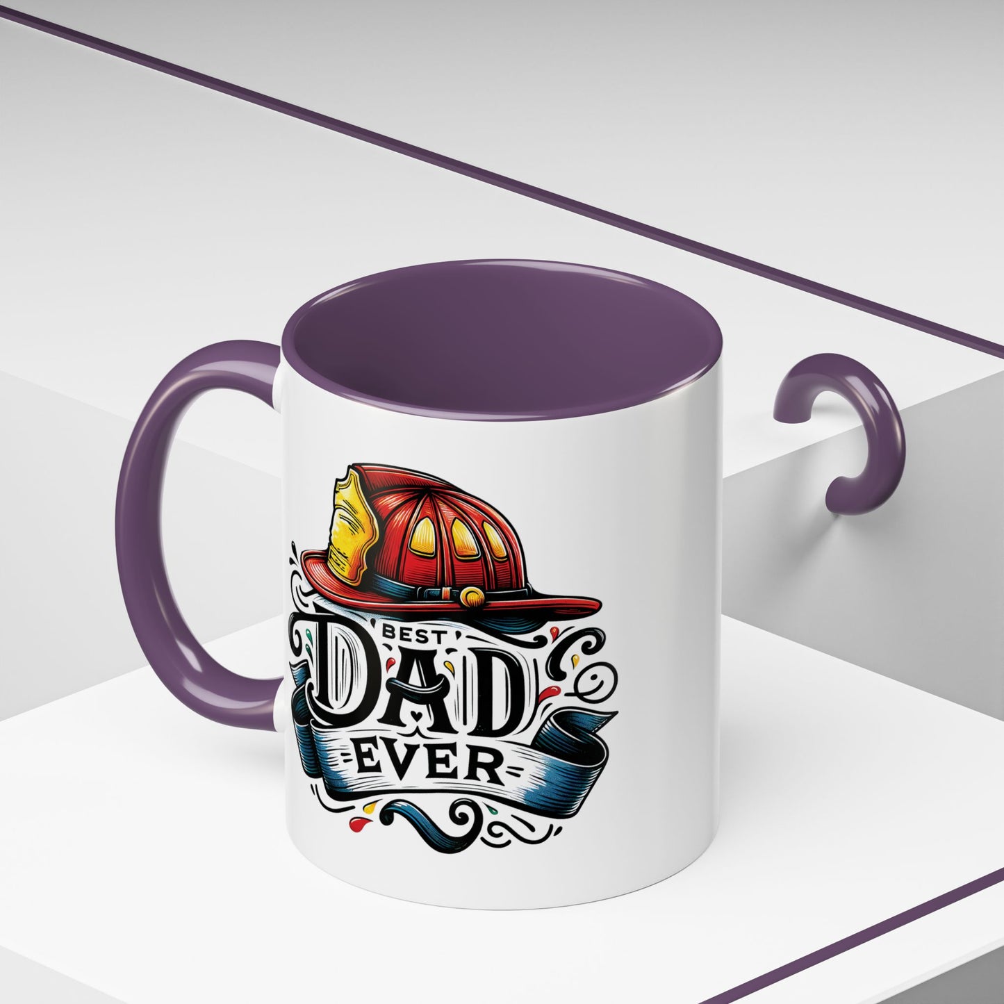 Father's Day Mug - Best Dad Ever Fireman