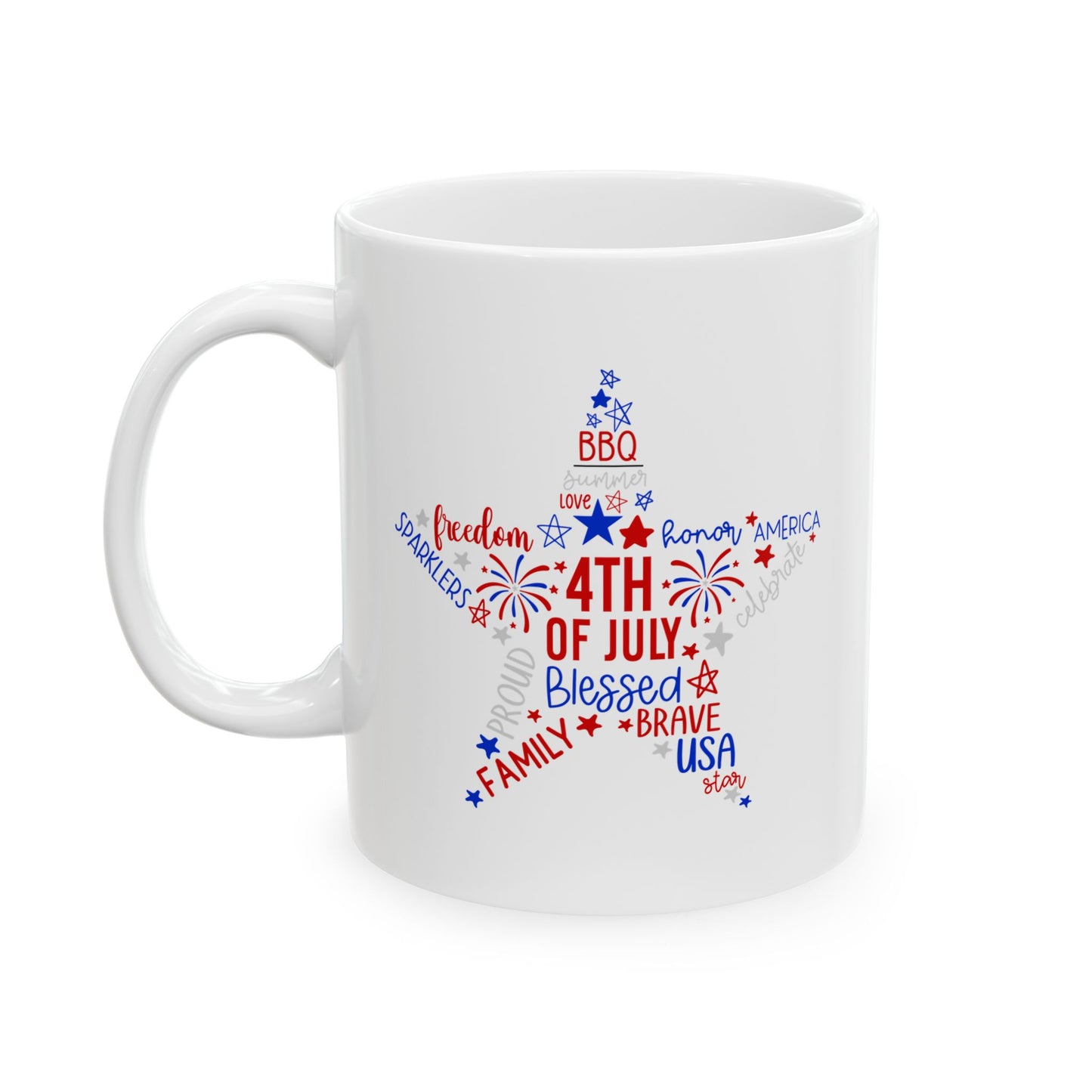 4th of July Mug - 4th of July Star Quotes
