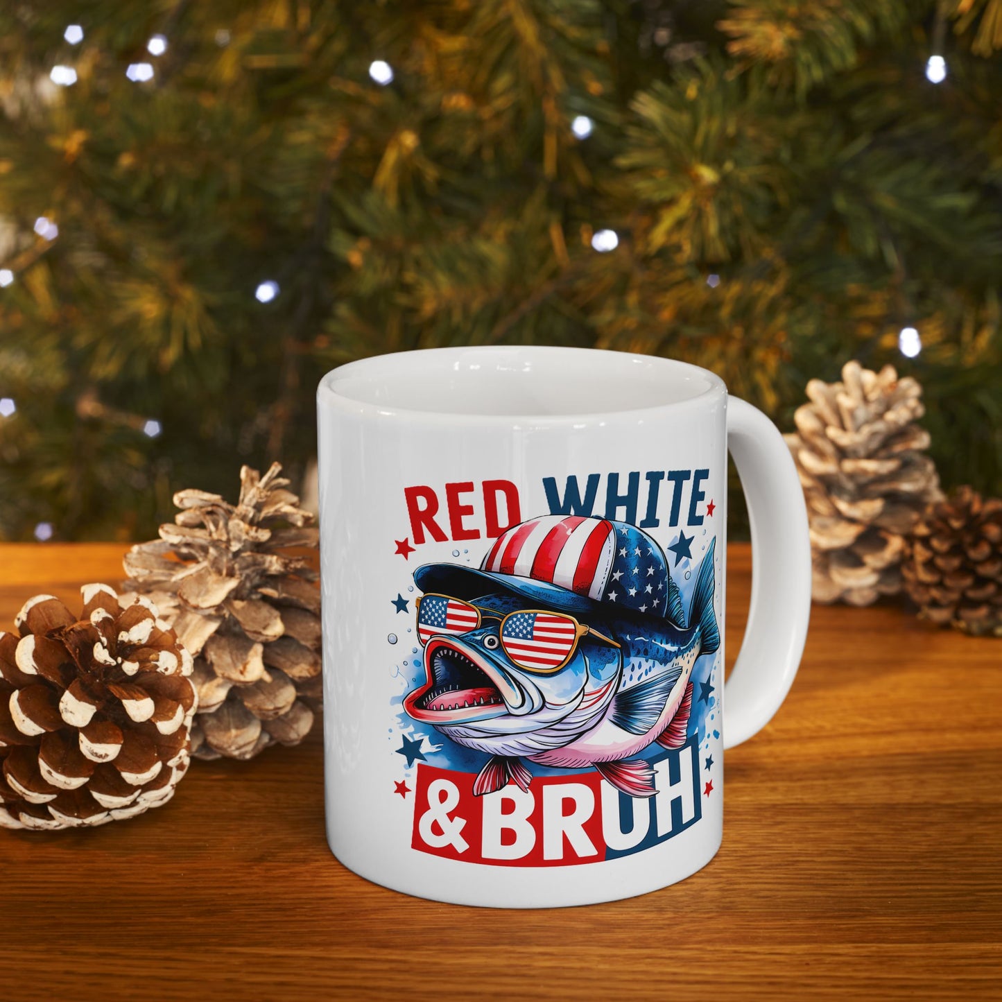 4th of July Mug - Red White & Bruh