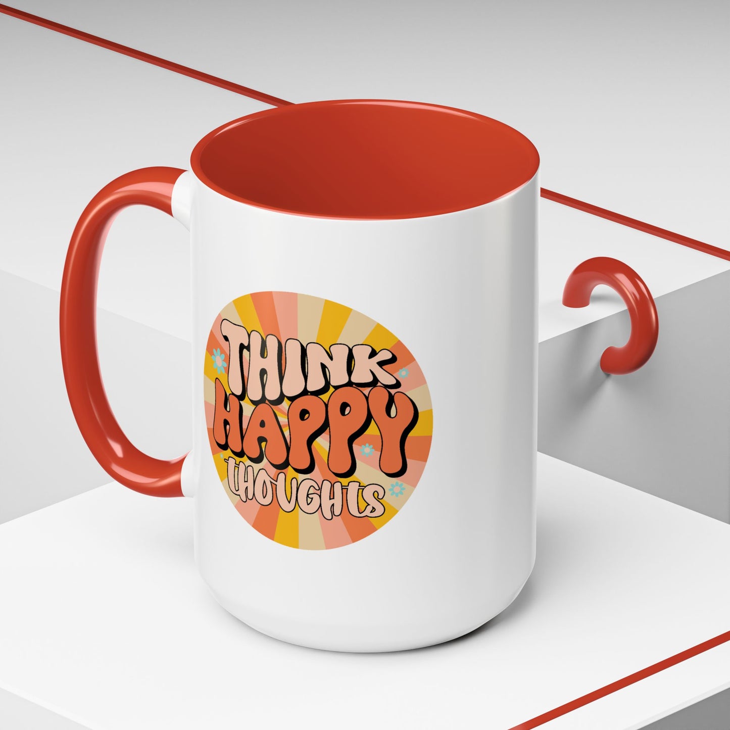 Wellness Mug - Think Happy Thoughts Hippie