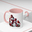 Christmas Mug - Burgundy Snowman Family