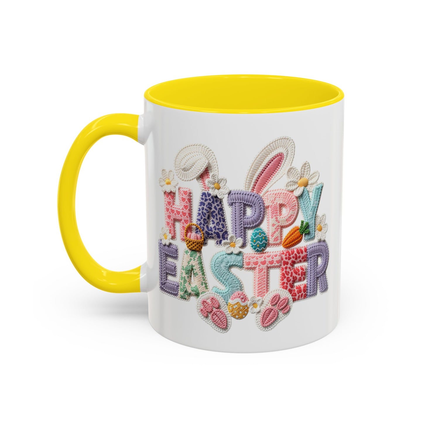 Easter Mug - Happy Easter Latch Yarn