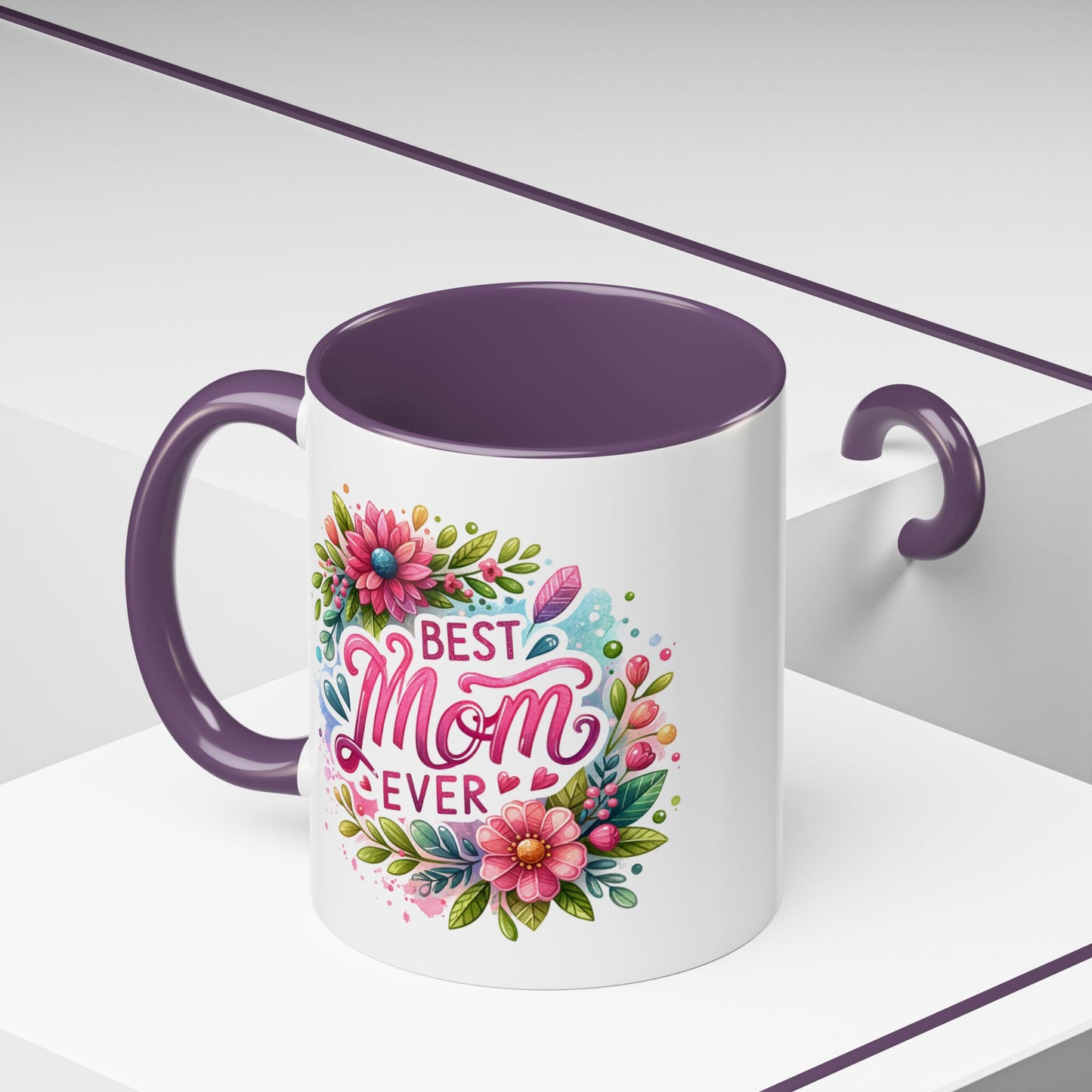 Mother's Day Mug - Best Mom Ever Floral