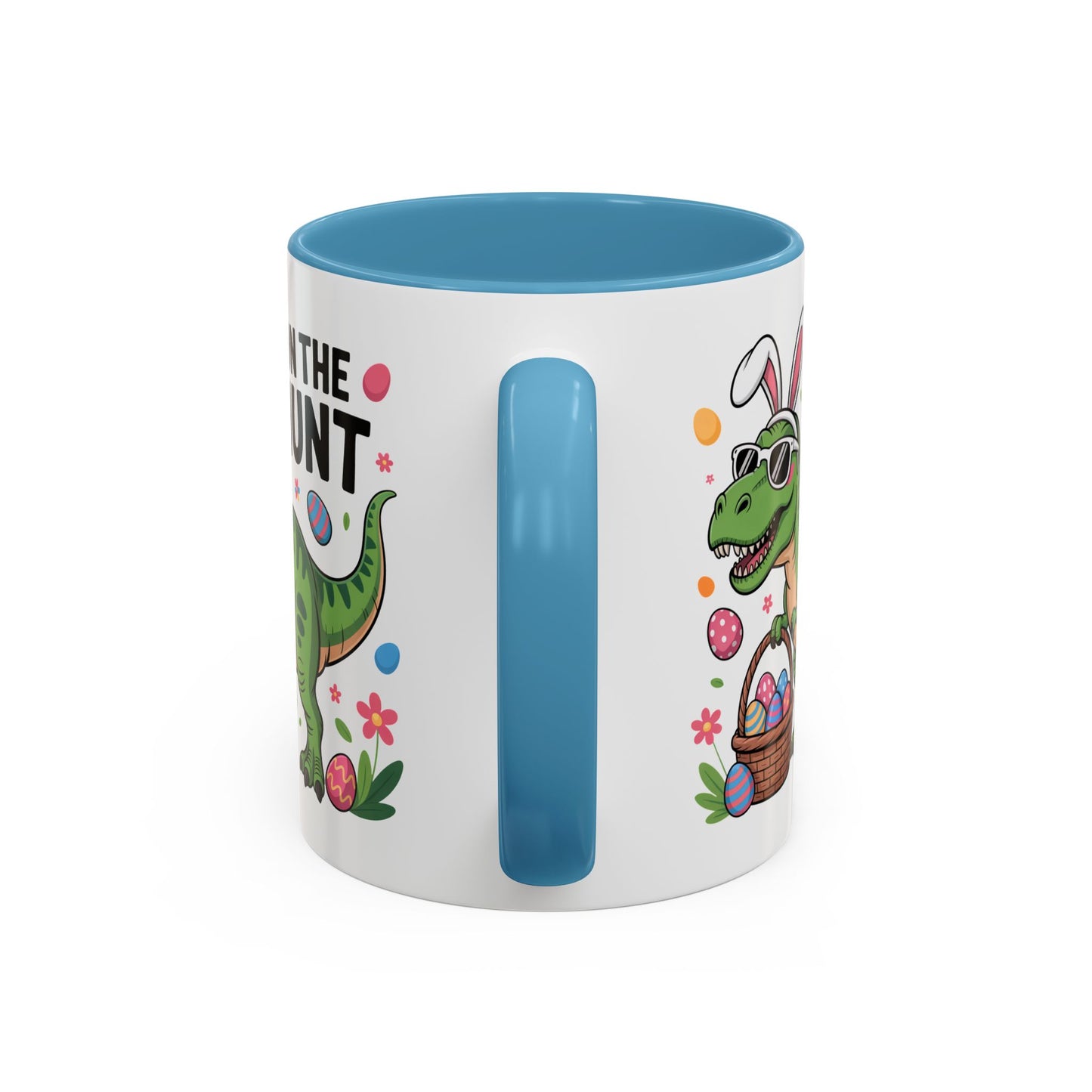 Easter Mug - On The Hunt Dinosaur