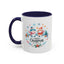 Chistmas Mug - Merry Christmas Snowman and Snowlady