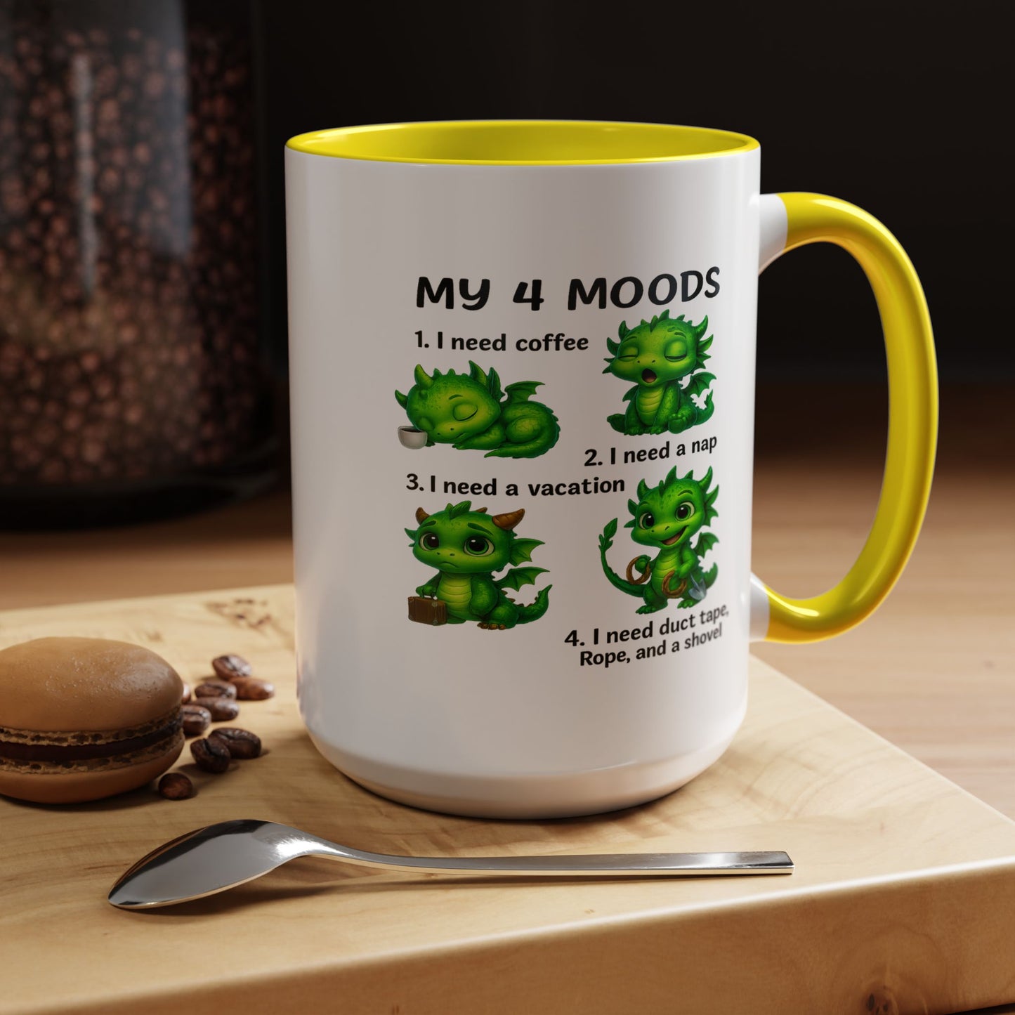 Humor Mug - My 4 Moods Dragon