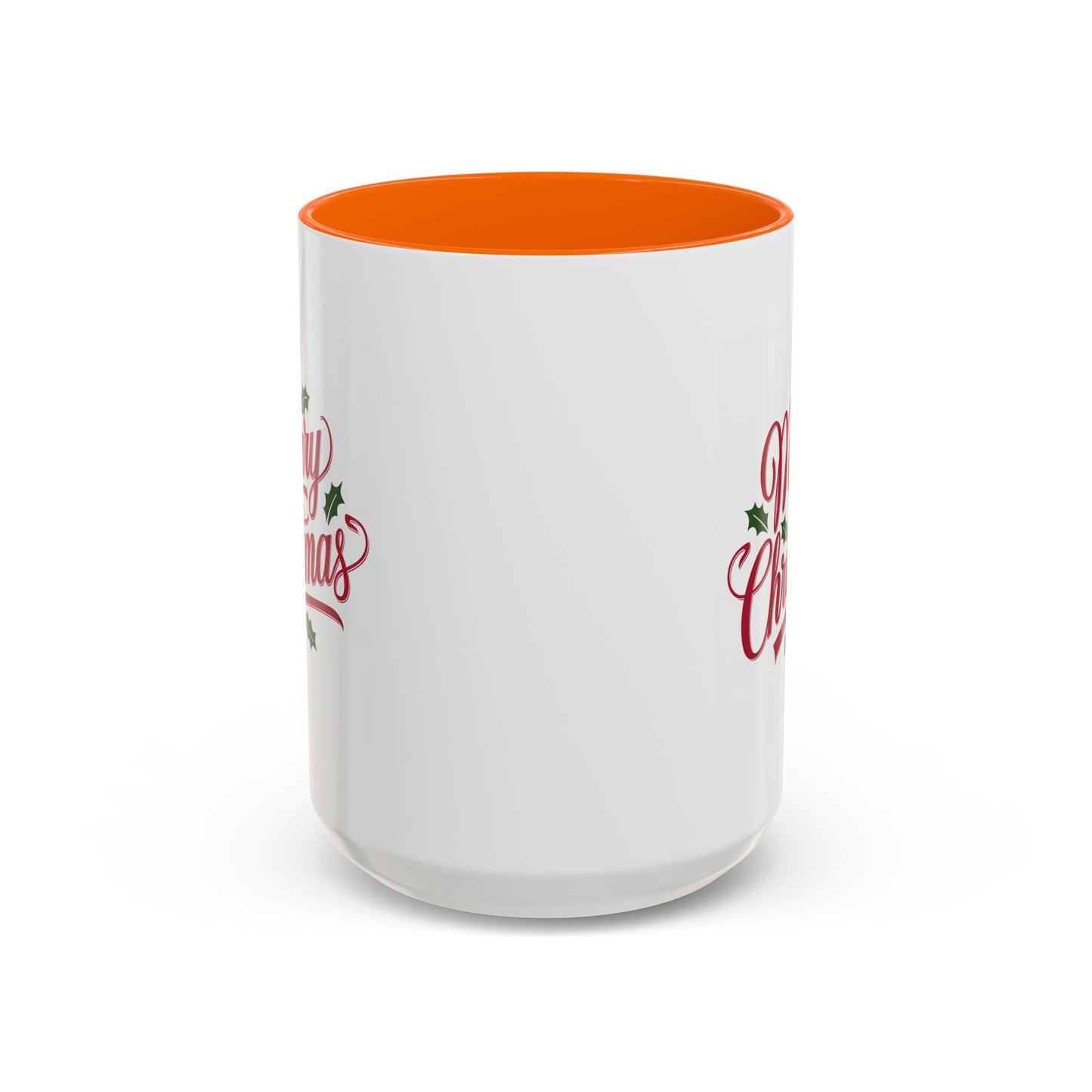 Christmas Mug - Merry Christmas Red Text Mistletoe