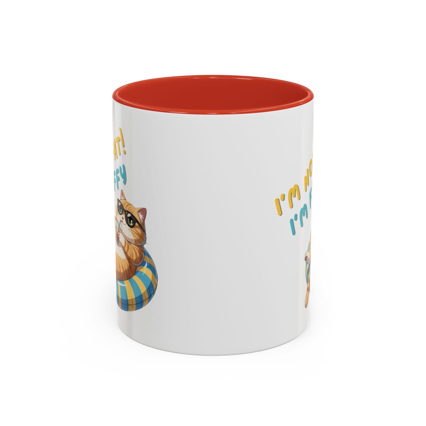 Humor Mug - I'm Not Fat I'm Just Fluffy Cat